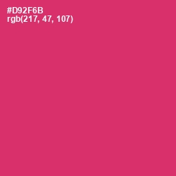 #D92F6B - Cerise Red Color Image