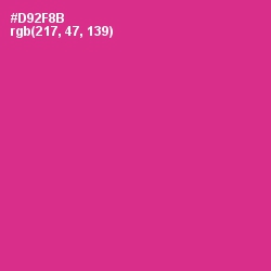 #D92F8B - Cerise Color Image