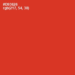 #D93626 - Persian Red Color Image