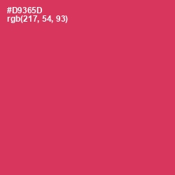 #D9365D - Brick Red Color Image