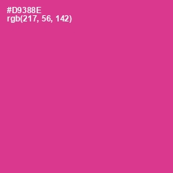 #D9388E - Cerise Color Image