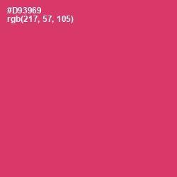 #D93969 - Cerise Red Color Image