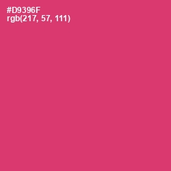 #D9396F - Cerise Red Color Image