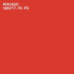 #D93A2D - Persian Red Color Image