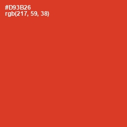 #D93B26 - Persian Red Color Image