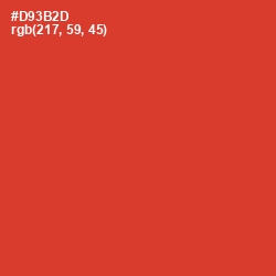 #D93B2D - Persian Red Color Image