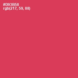 #D93B58 - Brick Red Color Image