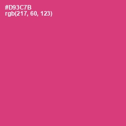 #D93C7B - Cerise Red Color Image