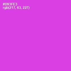 #D93FE3 - Razzle Dazzle Rose Color Image