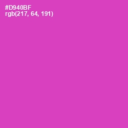 #D940BF - Brilliant Rose Color Image