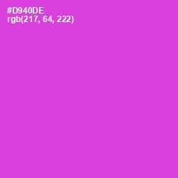 #D940DE - Fuchsia Pink Color Image