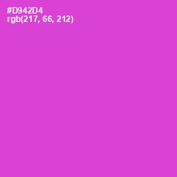 #D942D4 - Fuchsia Pink Color Image