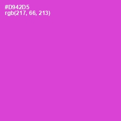 #D942D5 - Fuchsia Pink Color Image