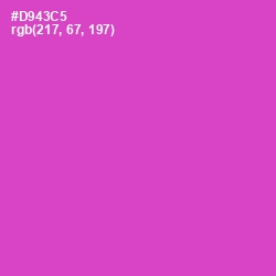 #D943C5 - Fuchsia Pink Color Image