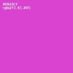 #D943CF - Fuchsia Pink Color Image