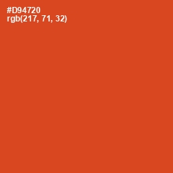 #D94720 - Punch Color Image