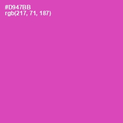 #D947BB - Brilliant Rose Color Image