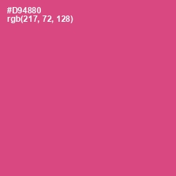 #D94880 - Mulberry Color Image