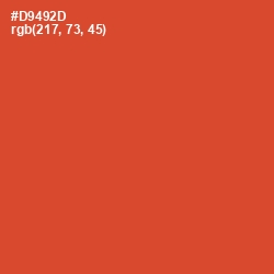 #D9492D - Punch Color Image