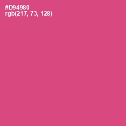 #D94980 - Mulberry Color Image