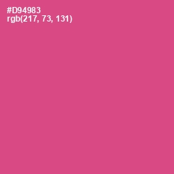 #D94983 - Mulberry Color Image