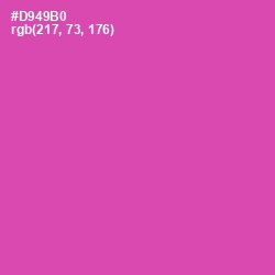 #D949B0 - Brilliant Rose Color Image