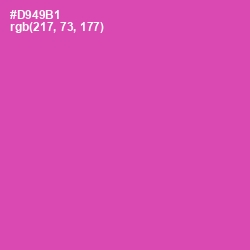 #D949B1 - Brilliant Rose Color Image