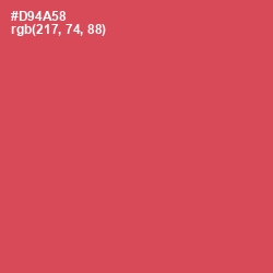 #D94A58 - Chestnut Rose Color Image