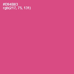 #D94B83 - Mulberry Color Image