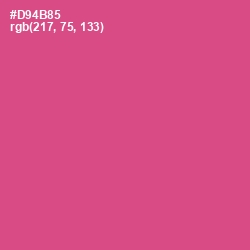 #D94B85 - Mulberry Color Image