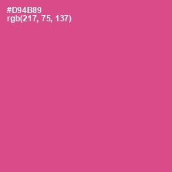#D94B89 - Mulberry Color Image