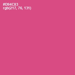 #D94C83 - Mulberry Color Image