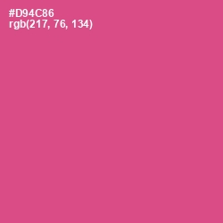 #D94C86 - Mulberry Color Image