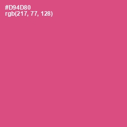 #D94D80 - Mulberry Color Image