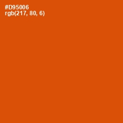 #D95006 - Red Stage Color Image