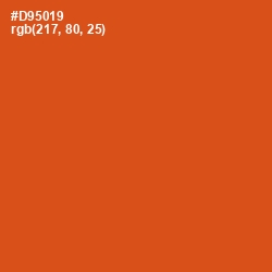 #D95019 - Orange Roughy Color Image