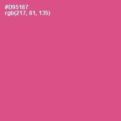 #D95187 - Mulberry Color Image