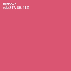 #D95571 - Cranberry Color Image