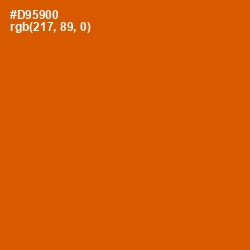 #D95900 - Red Stage Color Image