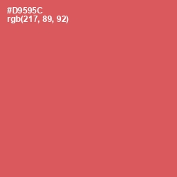 #D9595C - Chestnut Rose Color Image