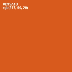 #D95A1D - Orange Roughy Color Image