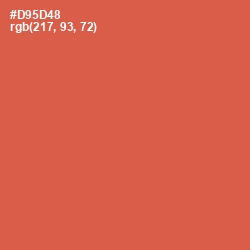 #D95D48 - Chestnut Rose Color Image