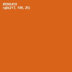 #D96419 - Hot Cinnamon Color Image