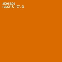 #D96B00 - Bamboo Color Image