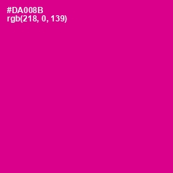 #DA008B - Red Violet Color Image