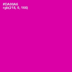 #DA00A6 - Hollywood Cerise Color Image