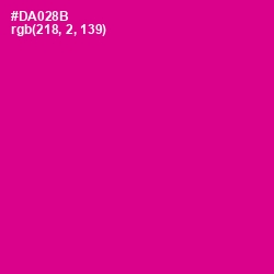 #DA028B - Red Violet Color Image