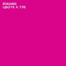 #DA048B - Red Violet Color Image