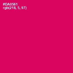 #DA0561 - Razzmatazz Color Image