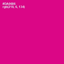 #DA0686 - Red Violet Color Image